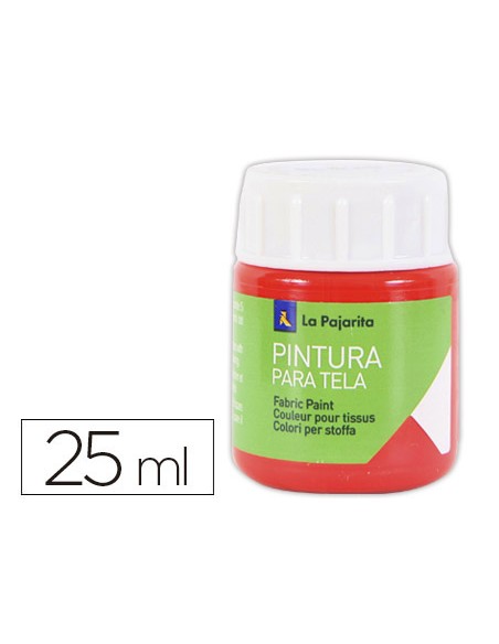 Pintura para tela la pajarita escarlata 25 ml