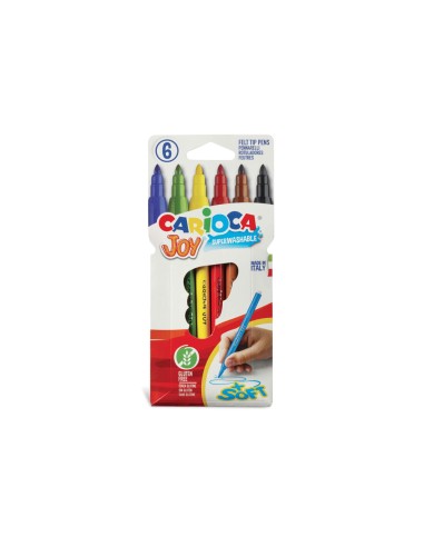 Rotulador carioca joy caja de 6 colores surtidos