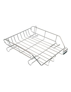 Bandeja sobremesa metalica q connect cromada 370x275 mm