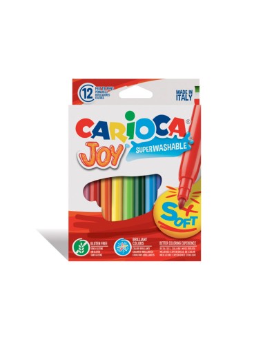 Rotulador carioca joy caja de 12 colores surtidos