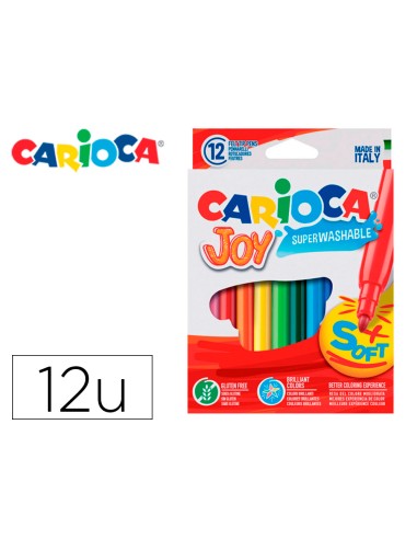 Rotulador carioca joy caja de 12 colores surtidos