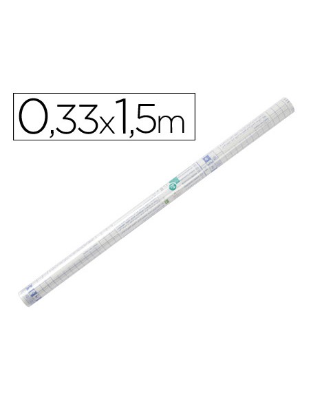 Rollo plastico adhesivo liderpapel 033x150 50 mc forralibros removible Rollo plastico adhesivo liderpapel 033x150 50 mc forralibros removible