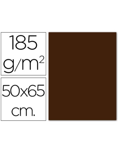 Cartulina guarro marron chocolate 50x65 cm 185 gr