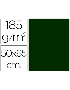 Cartulina guarro verde amazona 50x65 cm 185 gr