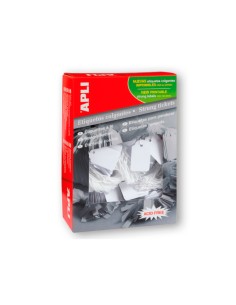 Etiquetas colgantes apli 395 45x65 mm caja de 400 unidades