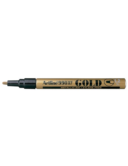 Rotulador artline marcador permanente punta metalica ek 990 oro punta redonda 12 mm