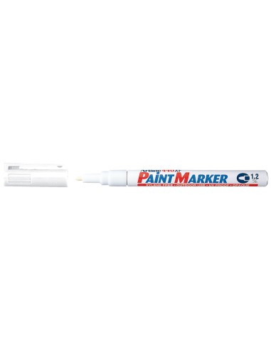 Rotulador artline marcador permanente ek 440 xf blanco punta redonda 12 mm metal caucho y plastico