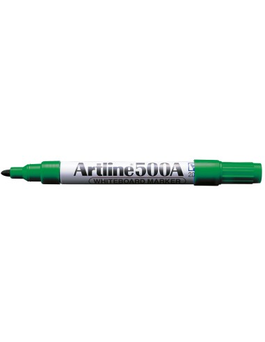 Rotulador artline pizarra ek 500 verde punta redonda 2 mm recargable