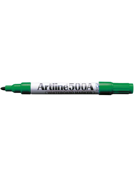 Rotulador artline pizarra ek 500 verde punta redonda 2 mm recargable
