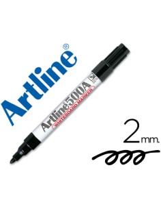 Rotulador artline pizarra ek 500 negro punta redonda 2 mm recargable