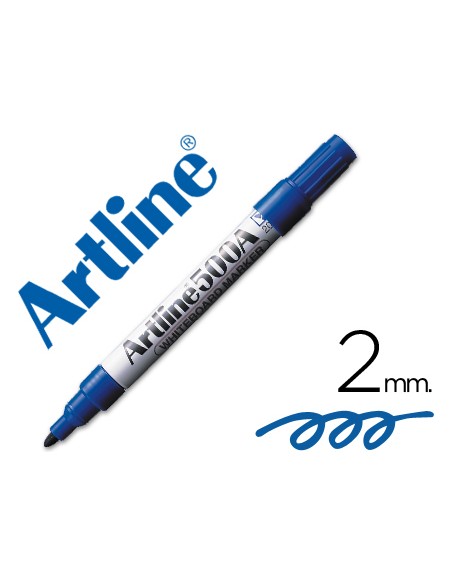 Rotulador artline pizarra ek 500 azul punta redonda 2 mm recargable