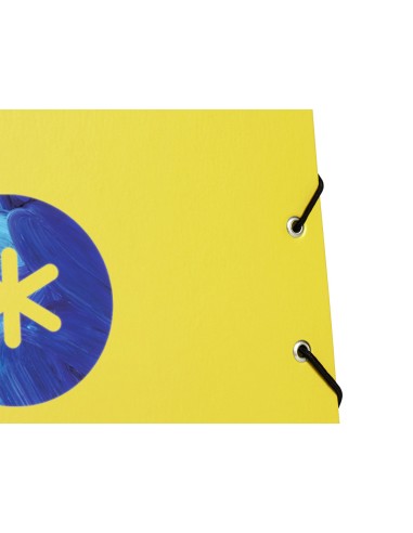 Carpeta liderpapel antartik gomas a4 3 solapas carton forrado trending color amarillo