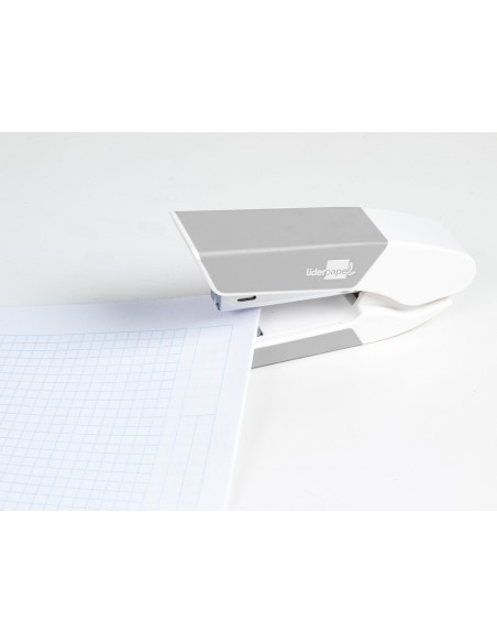 Grapadora liderpapel con regalo de extraegrapas y caja de 1000 grapas 26 6 capacidad 20h color gris