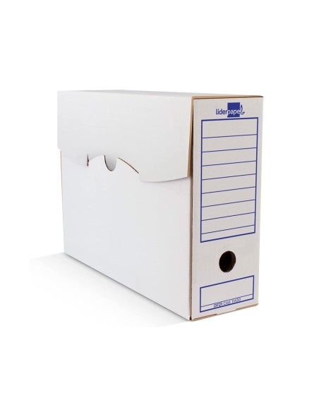 Caja archivo definitivo liderpapel ecouse carton 100 reciclado folio prolongado 388x275x116mm 340g m2