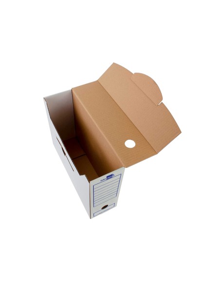 Caja archivo definitivo liderpapel ecouse carton 100 reciclado folio 365x251x100mm 340g m2