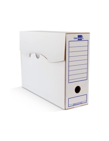 Caja archivo definitivo liderpapel ecouse carton 100 reciclado folio 365x251x100mm 340g m2
