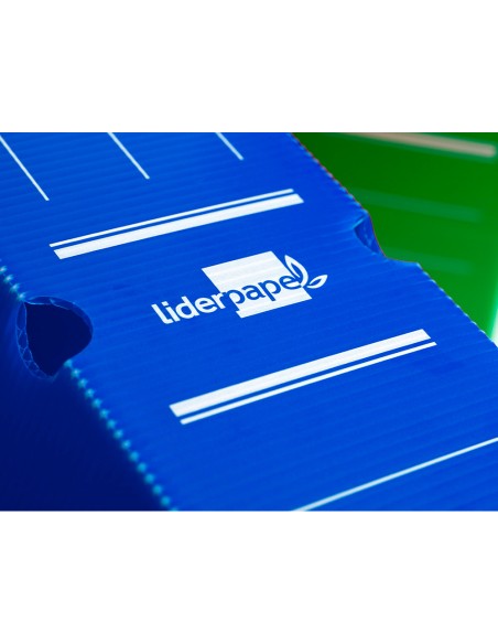 Caja archivo definitivo plastico liderpapel azul 387x275x105 mm