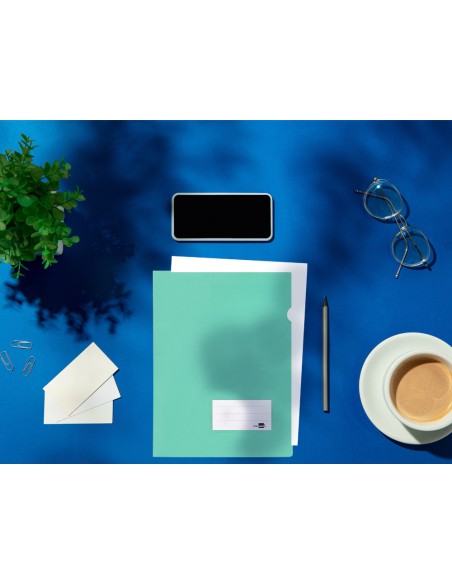 Carpeta liderpapel dossier a4 unero verde manzana opaco