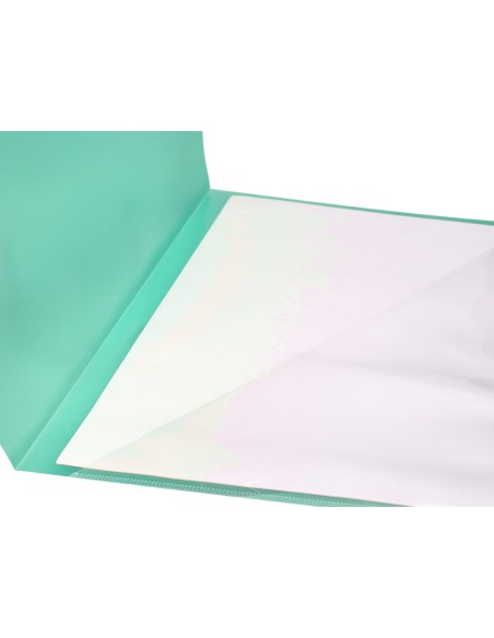 Carpeta liderpapel dossier a4 unero verde manzana opaco