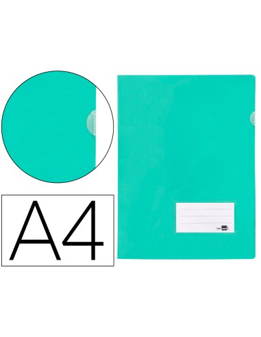 Carpeta liderpapel dossier a4 unero verde manzana opaco