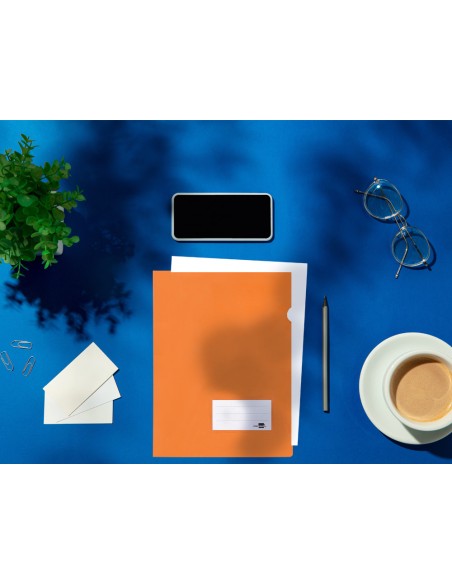 Carpeta liderpapel dossier a4 unero naranja fluor opaco