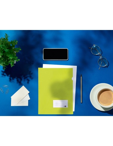 Carpeta liderpapel dossier a4 unero amarillo fluor opaco