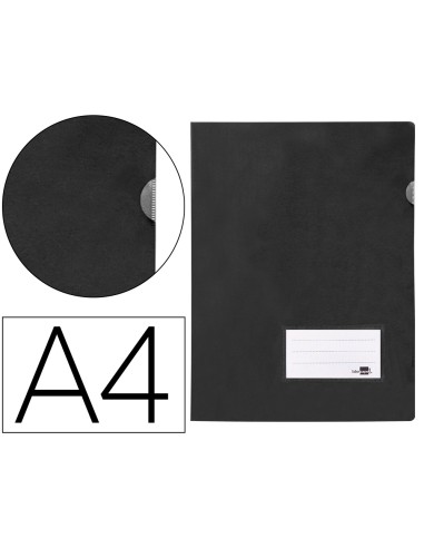 Carpeta liderpapel dossier a4 unero negro opaco