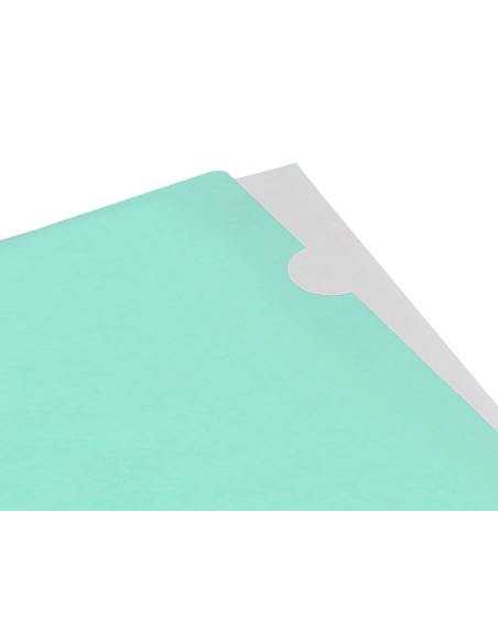 Carpeta liderpapel dossier unero polipropileno din a4 verde manzana opaco 20 hojas