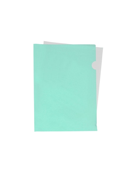 Carpeta liderpapel dossier unero polipropileno din a4 verde manzana opaco 20 hojas