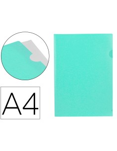Carpeta liderpapel dossier unero polipropileno din a4 verde manzana opaco 20 hojas