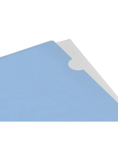 Carpeta liderpapel dossier unero polipropileno din a4 celeste opaco 20 hojas