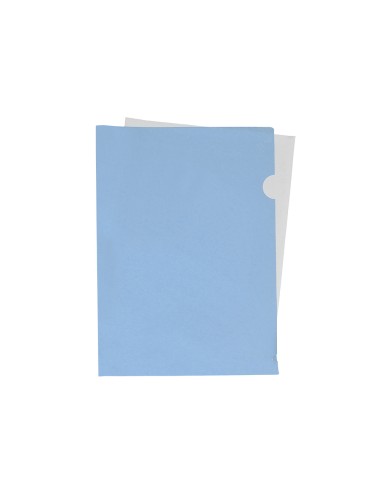 Carpeta liderpapel dossier unero polipropileno din a4 celeste opaco 20 hojas