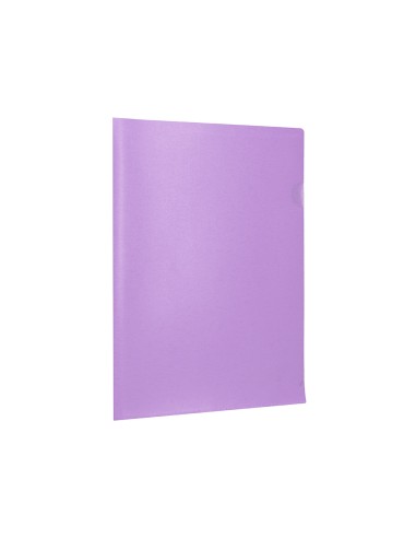 Carpeta liderpapel dossier unero polipropileno din a4 lavanda opaco 20 hojas