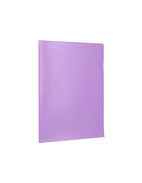 Carpeta liderpapel dossier unero polipropileno din a4 lavanda opaco 20 hojas