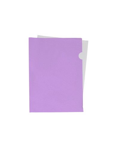 Carpeta liderpapel dossier unero polipropileno din a4 lavanda opaco 20 hojas