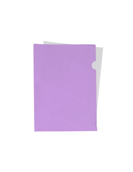 Carpeta liderpapel dossier unero polipropileno din a4 lavanda opaco 20 hojas
