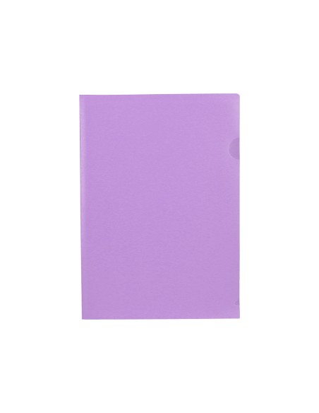 Carpeta liderpapel dossier unero polipropileno din a4 lavanda opaco 20 hojas