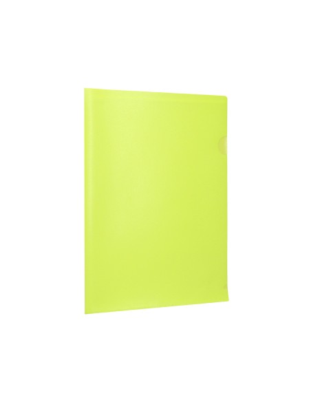 Carpeta liderpapel dossier unero polipropileno din a4 amarillo fluor opaco 20 hojas