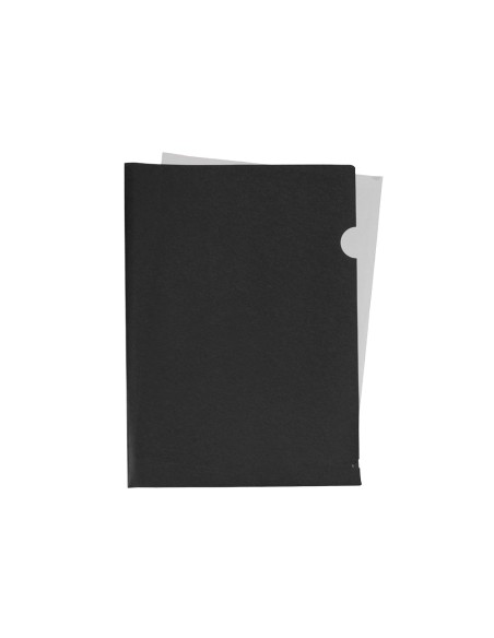Carpeta liderpapel dossier unero polipropileno din a4 negro opaco 20 hojas