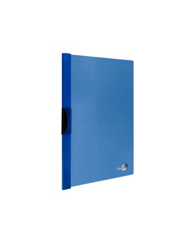 Carpeta liderpapel dossier pinza lateral polipropileno din a4 azul translucido 60 hojas pinza deslizante