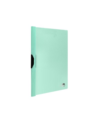 Carpeta liderpapel dossier pinza lateral polipropileno din a4 verde manzana opaco 30 hojas pinza deslizante