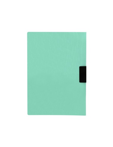 Carpeta liderpapel dossier pinza lateral polipropileno din a4 verde manzana opaco 30 hojas pinza deslizante