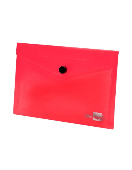 Carpeta liderpapel dossier broche polipropileno din a7 rojo translucido