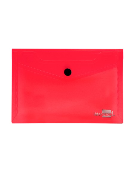 Carpeta liderpapel dossier broche polipropileno din a7 rojo translucido