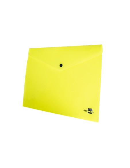 Carpeta liderpapel dossier broche polipropileno din a4 amarillo fluor opaco 50 hojas