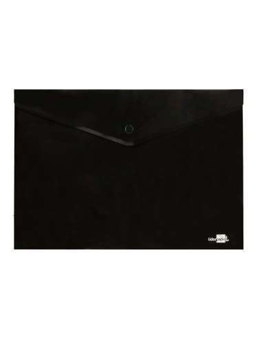 Carpeta liderpapel dossier broche polipropileno din a4 negro opaco 50 hojas