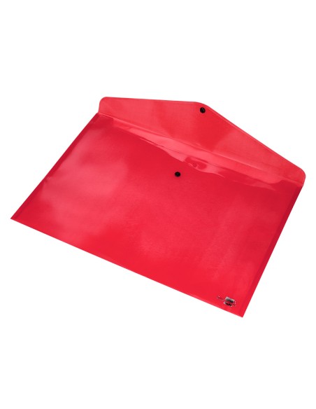Carpeta liderpapel dossier broche 44243 polipropileno din a3 rojo translucido