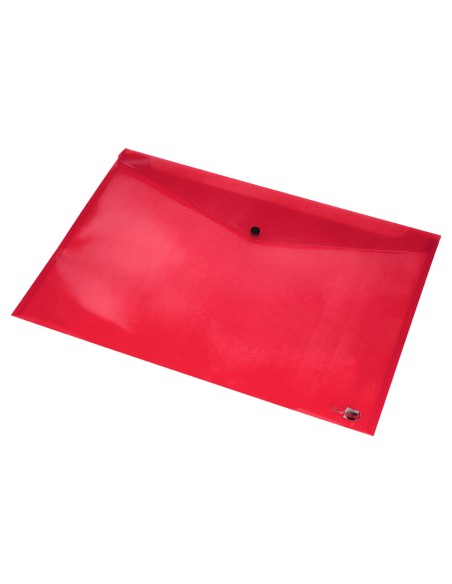 Carpeta liderpapel dossier broche 44243 polipropileno din a3 rojo translucido