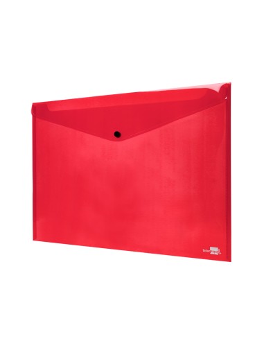 Carpeta liderpapel dossier broche 44243 polipropileno din a3 rojo translucido