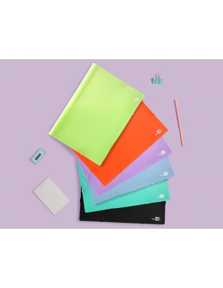 Carpeta liderpapel clasificador fuelle polipropileno din a4 verde opaco 13 departamentos